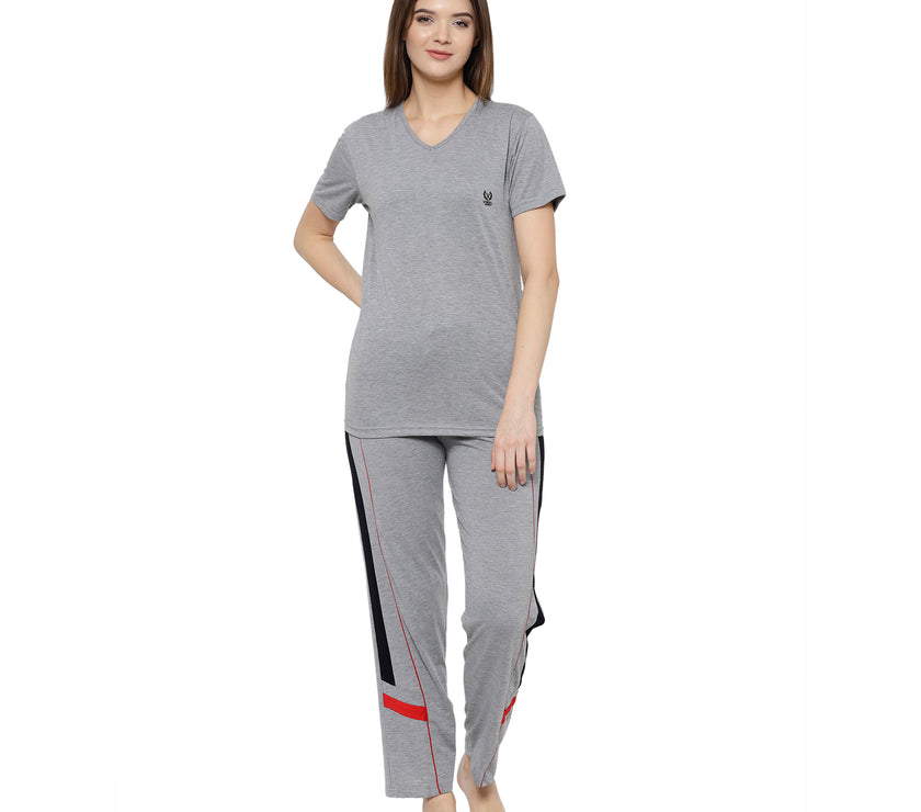 Mack Jonney Grey Women's Night Suit