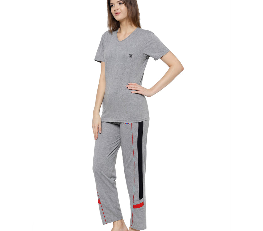 Mack Jonney Grey Women's Night Suit