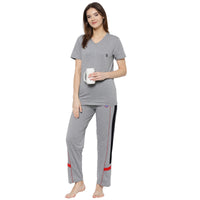 Mack Jonney Grey Women's Night Suit