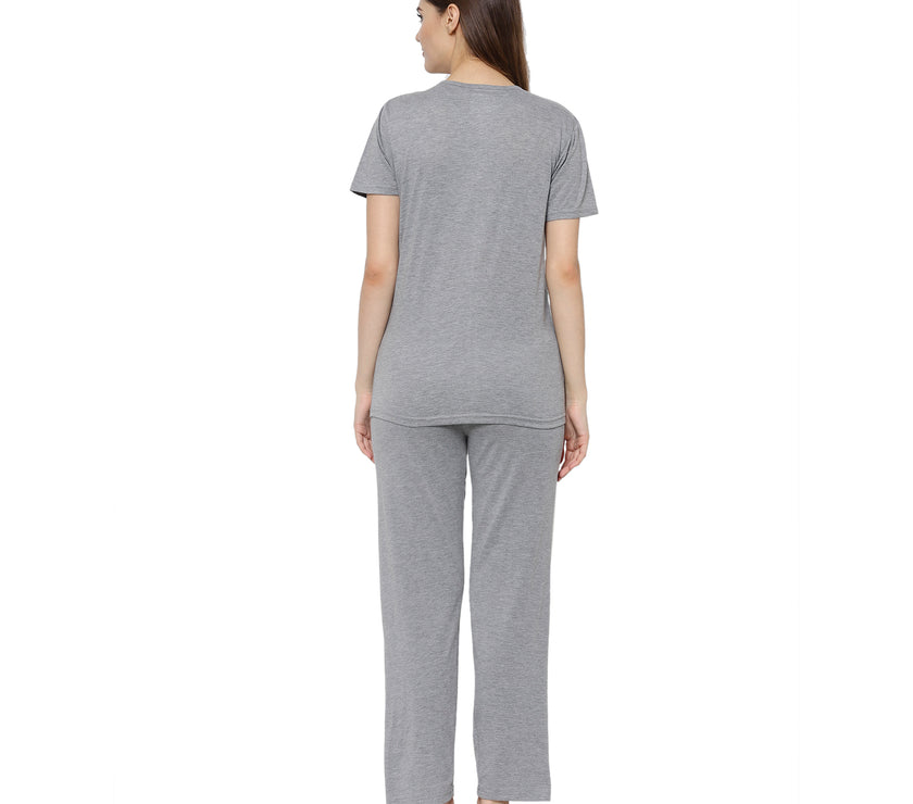 Mack Jonney Grey Women's Night Suit