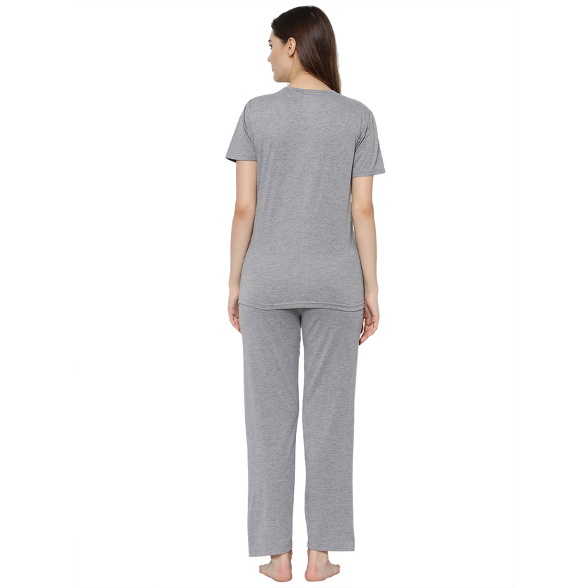 Mack Jonney Grey Women's Night Suit