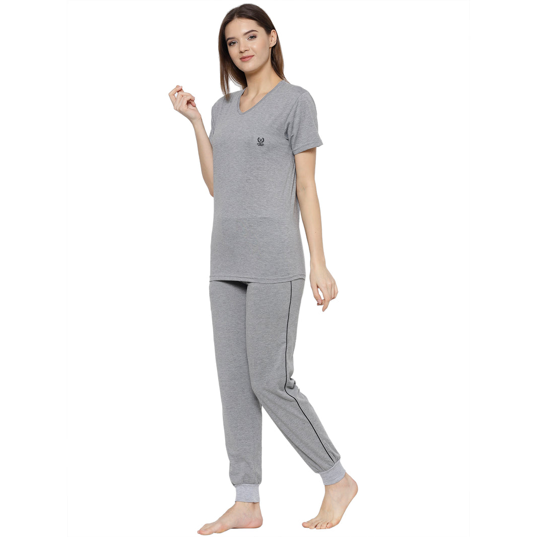 Mack Jonney Grey Women's Night Suit