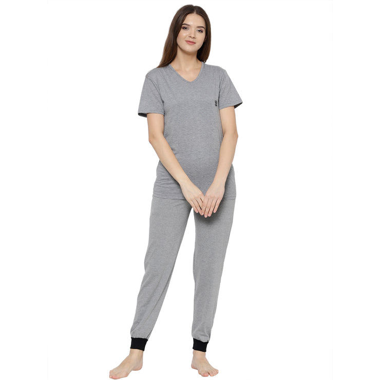 Mack Jonney Grey Women's Night Suit