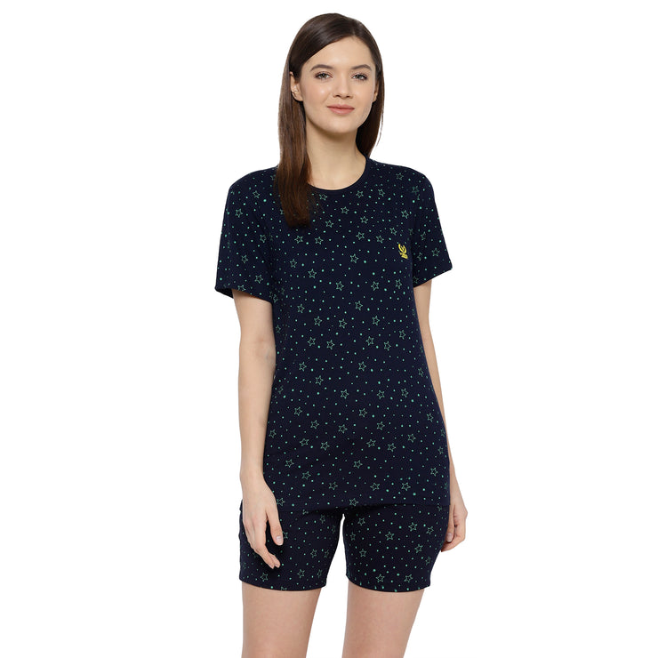 Mack Jonney Blue Women's Night Suit