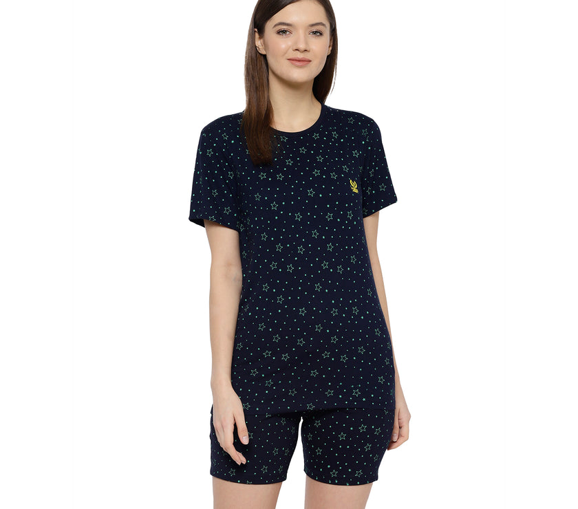 Mack Jonney Blue Women's Night Suit