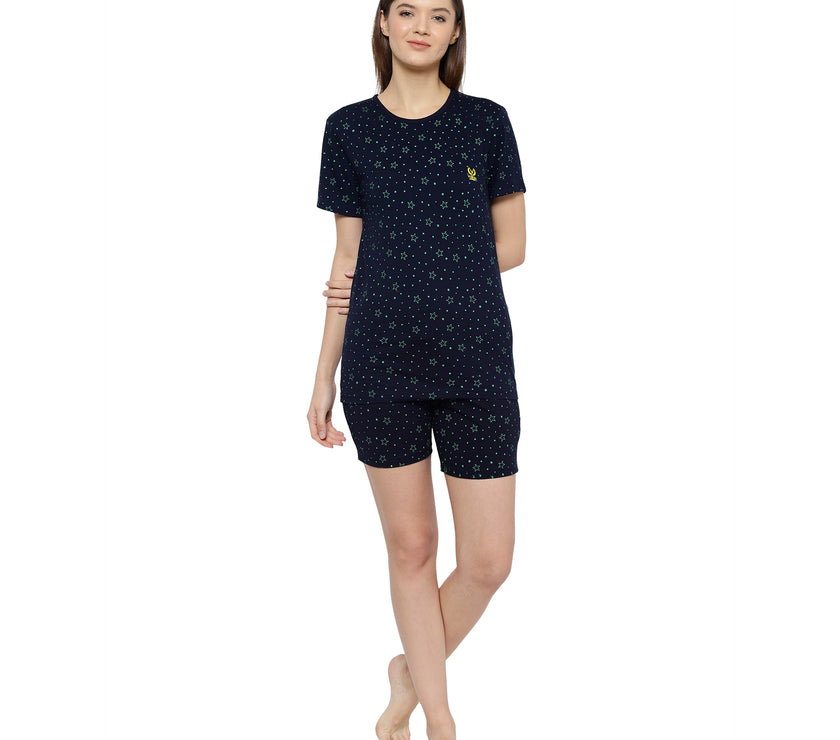 Mack Jonney Blue Women's Night Suit