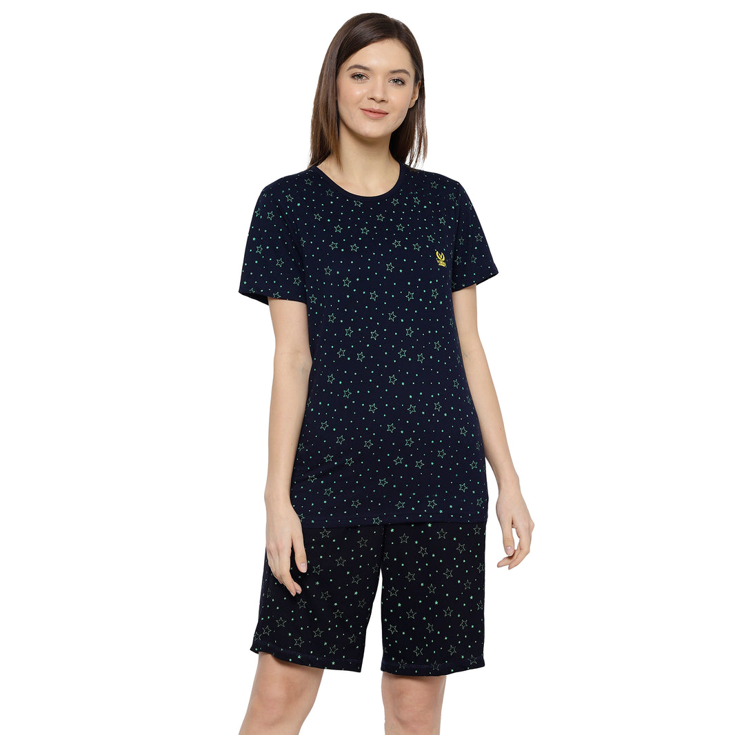 Mack Jonney Blue Women's Night Suit