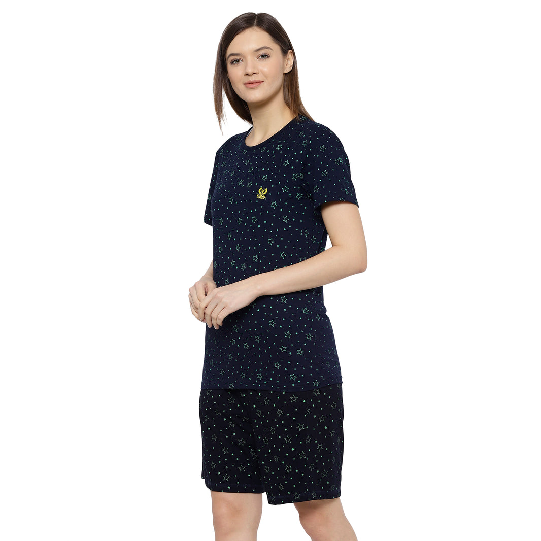 Mack Jonney Blue Women's Night Suit