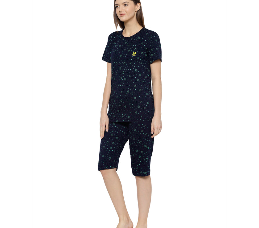 Mack Jonney Blue Women's Night Suit