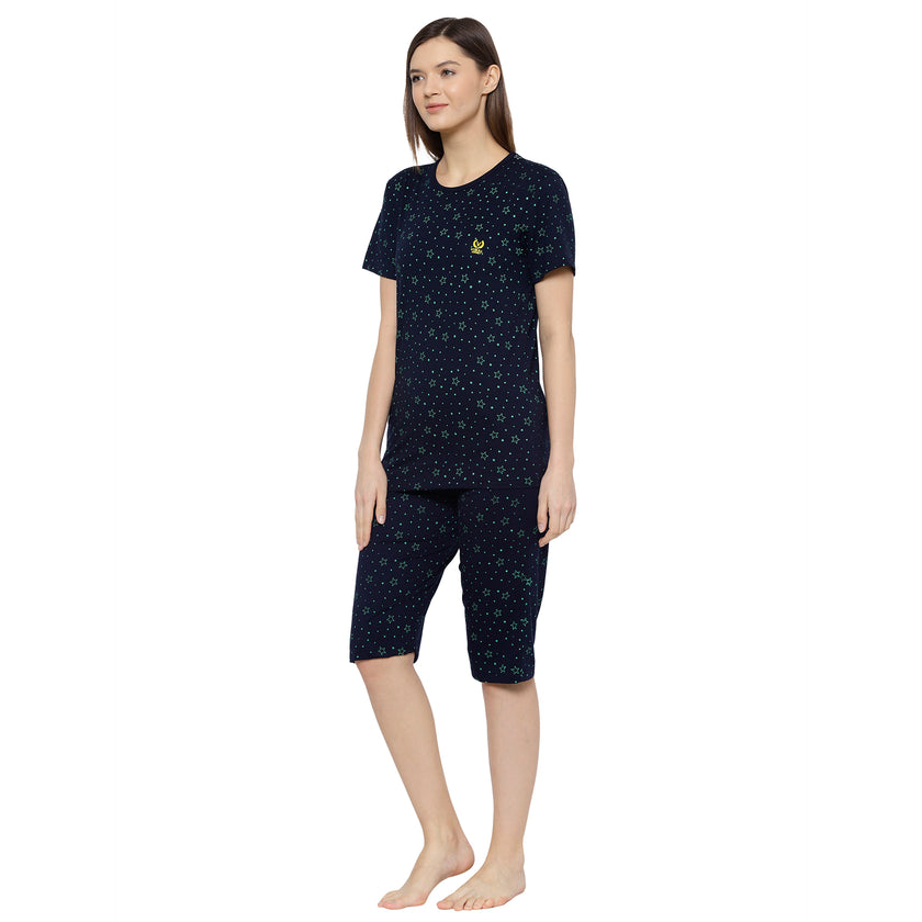 Mack Jonney Blue Women's Night Suit