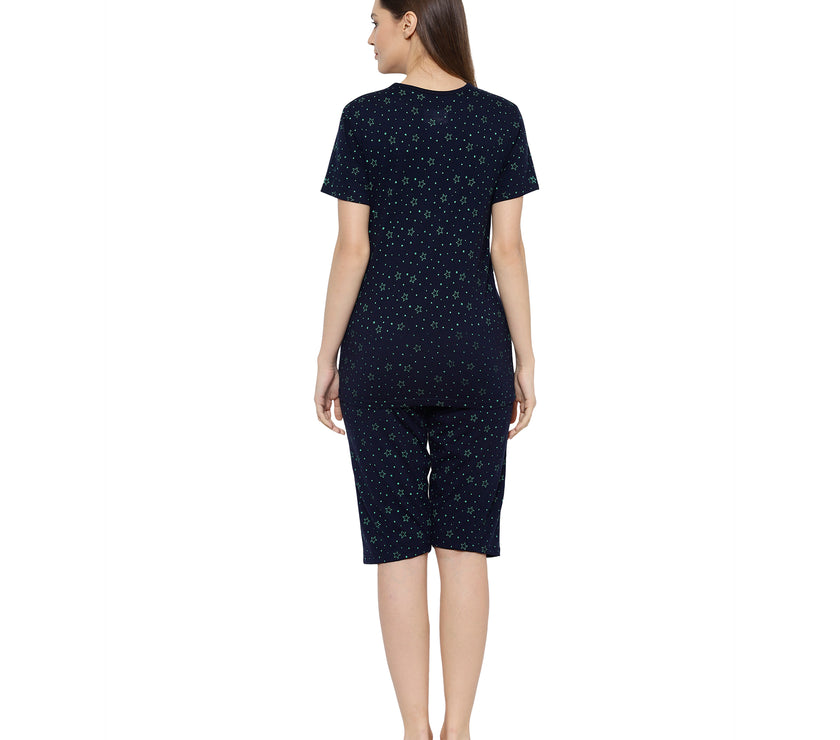 Mack Jonney Blue Women's Night Suit