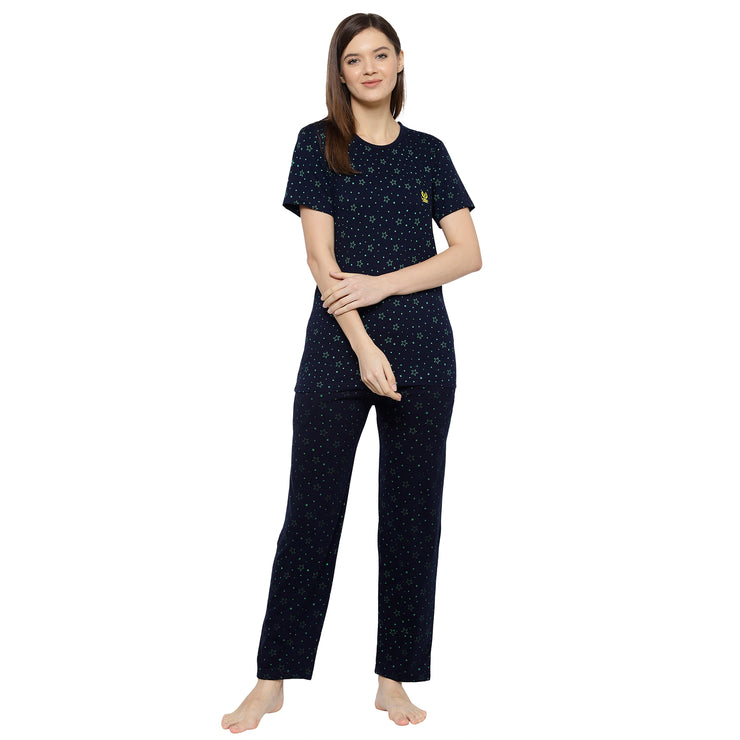 Mack Jonney Blue Women's Night Suit