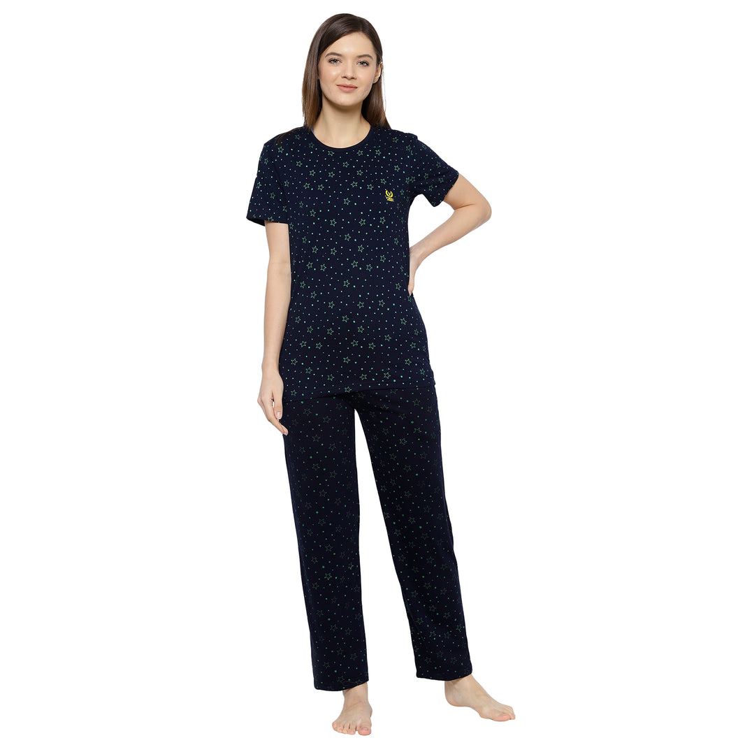 Mack Jonney Blue Women's Night Suit