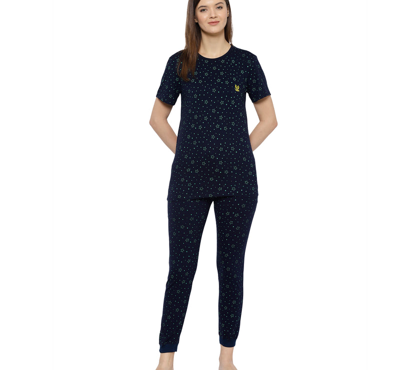 Mack Jonney Blue Women's Night Suit