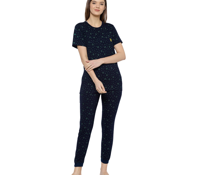 Mack Jonney Blue Women's Night Suit