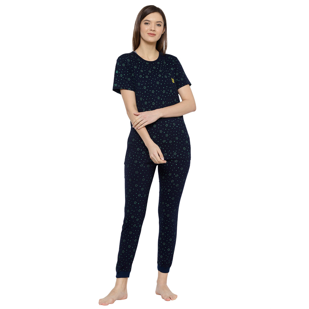 Mack Jonney Blue Women's Night Suit