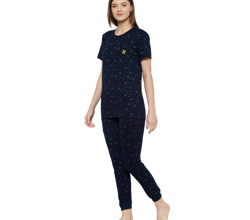 Mack Jonney Blue Women's Night Suit