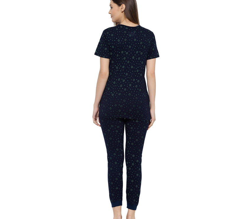 Mack Jonney Blue Women's Night Suit