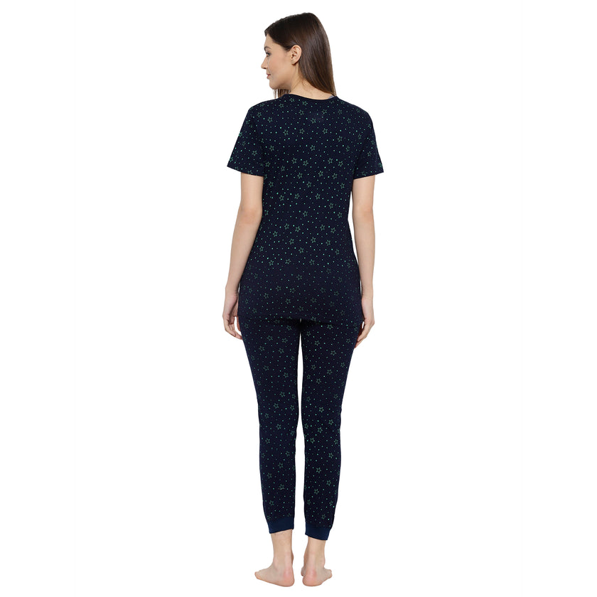 Mack Jonney Blue Women's Night Suit