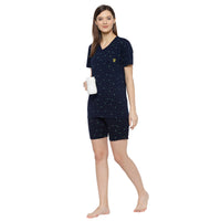 Mack Jonney Blue Women's Night Suit