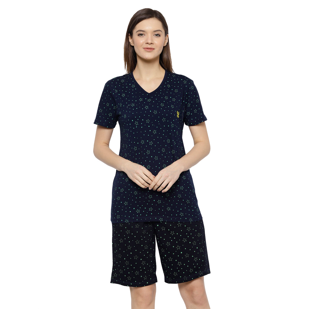 Mack Jonney Blue Women's Night Suit