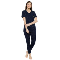 Mack Jonney Blue Women's Night Suit