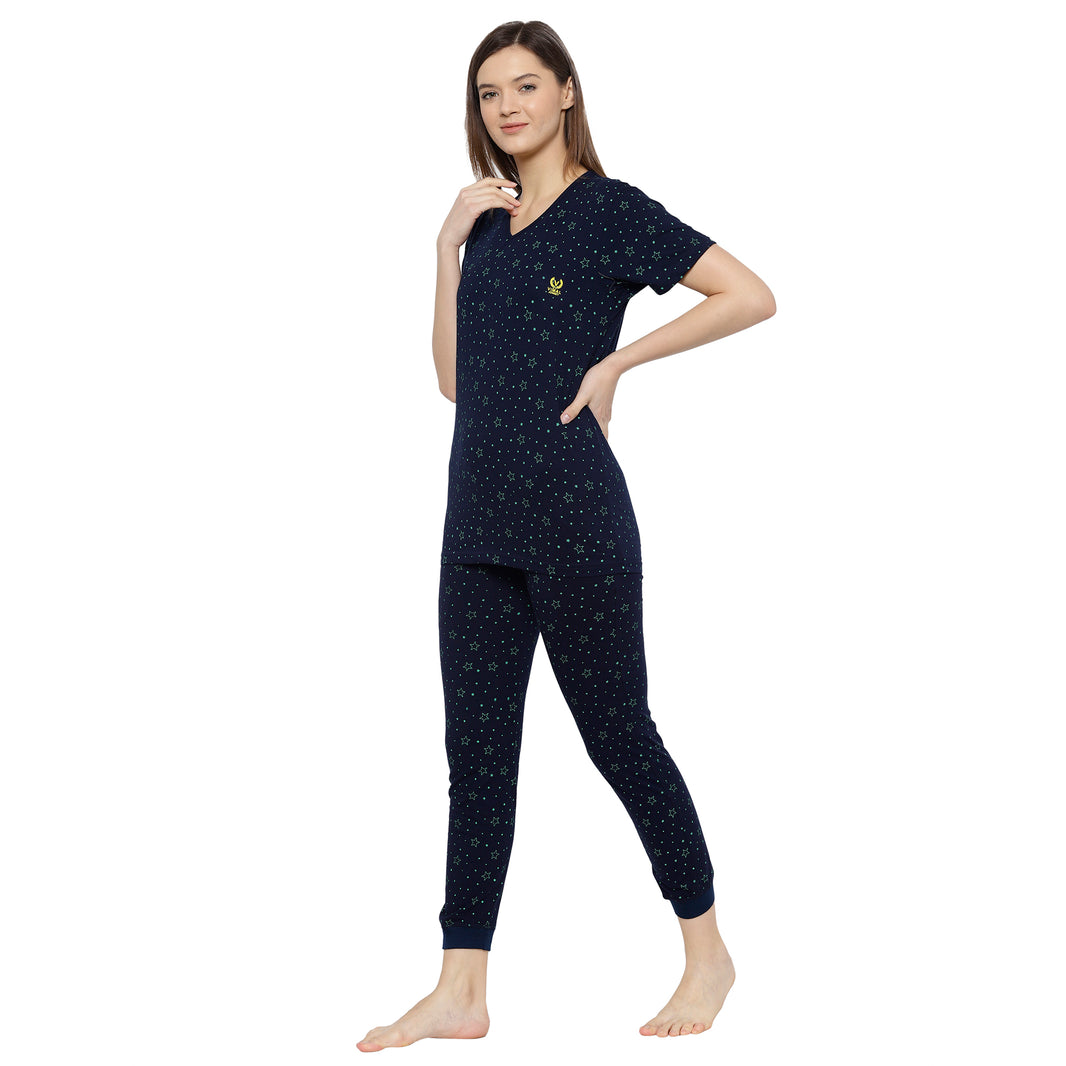 Mack Jonney Blue Women's Night Suit