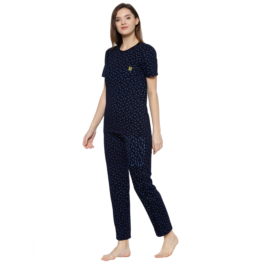 Mack Jonney Blue Women's Night Suit