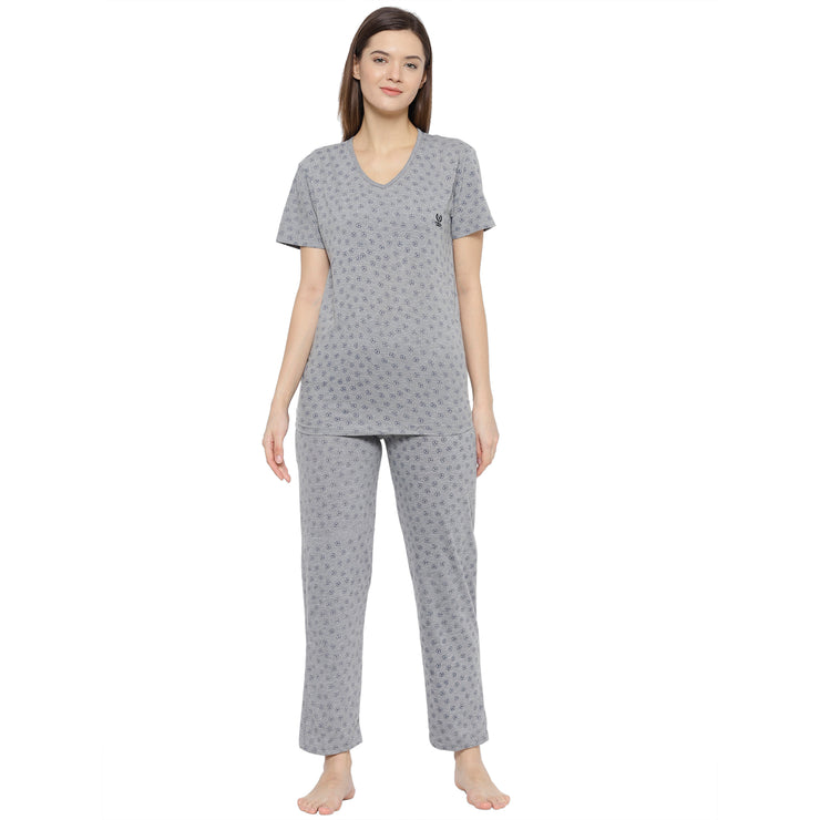 Mack Jonney Grey Women's Night Suit