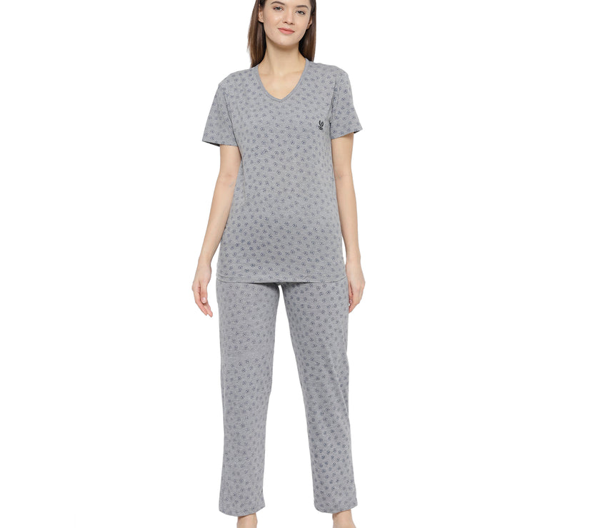 Mack Jonney Grey Women's Night Suit