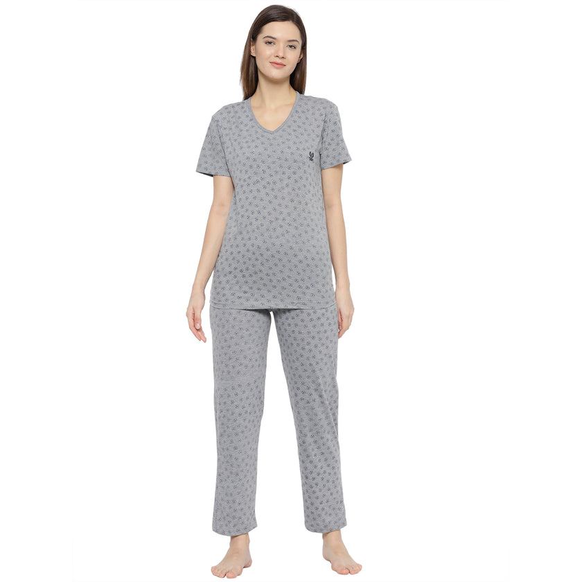 Mack Jonney Grey Women's Night Suit
