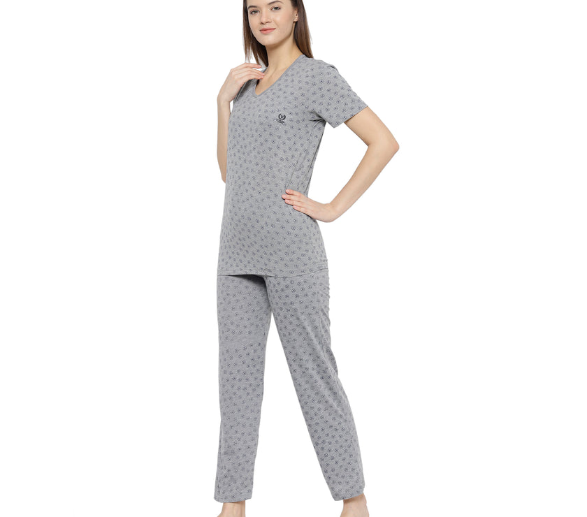 Mack Jonney Grey Women's Night Suit
