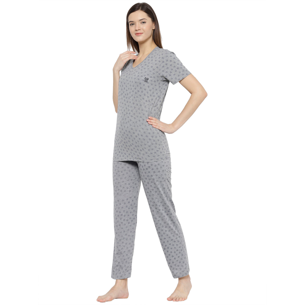 Mack Jonney Grey Women's Night Suit