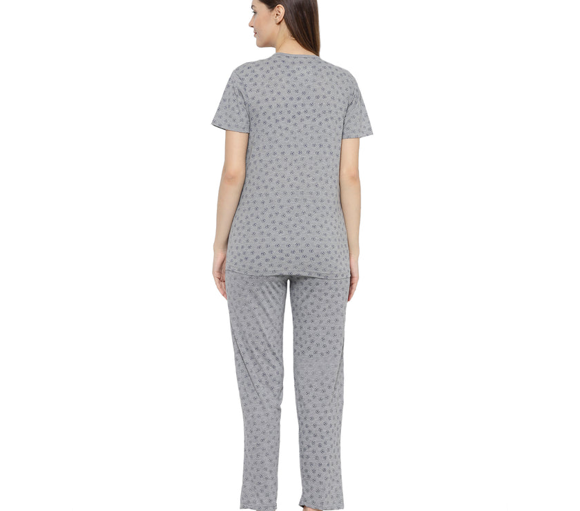Mack Jonney Grey Women's Night Suit