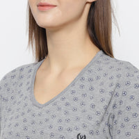 Mack Jonney Grey Women's Night Suit