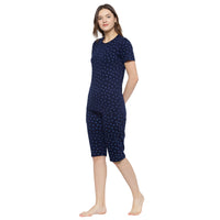 Mack Jonney Dark Blue Women's Night Suit