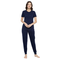 Mack Jonney Dark Blue Women's Night Suit