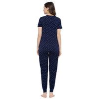 Mack Jonney Dark Blue Women's Night Suit