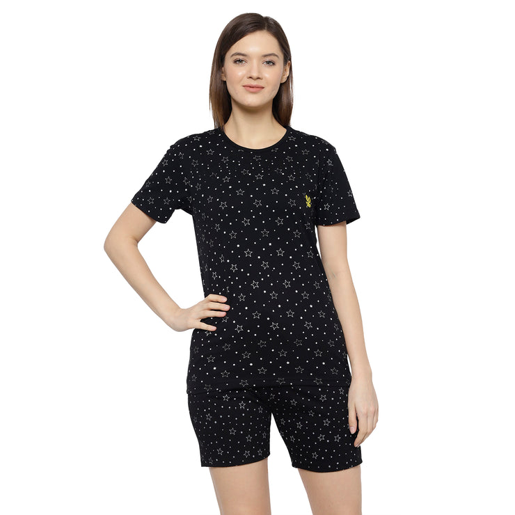 Mack Jonney Black Women's Night Suit