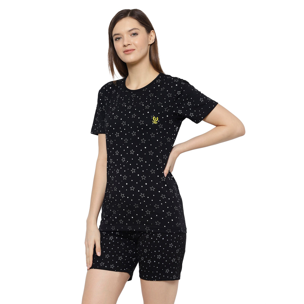 Mack Jonney Black Women's Night Suit