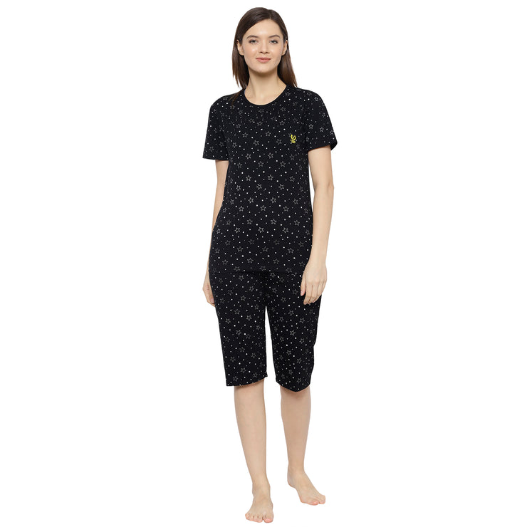 Mack Jonney Black Women's Night Suit