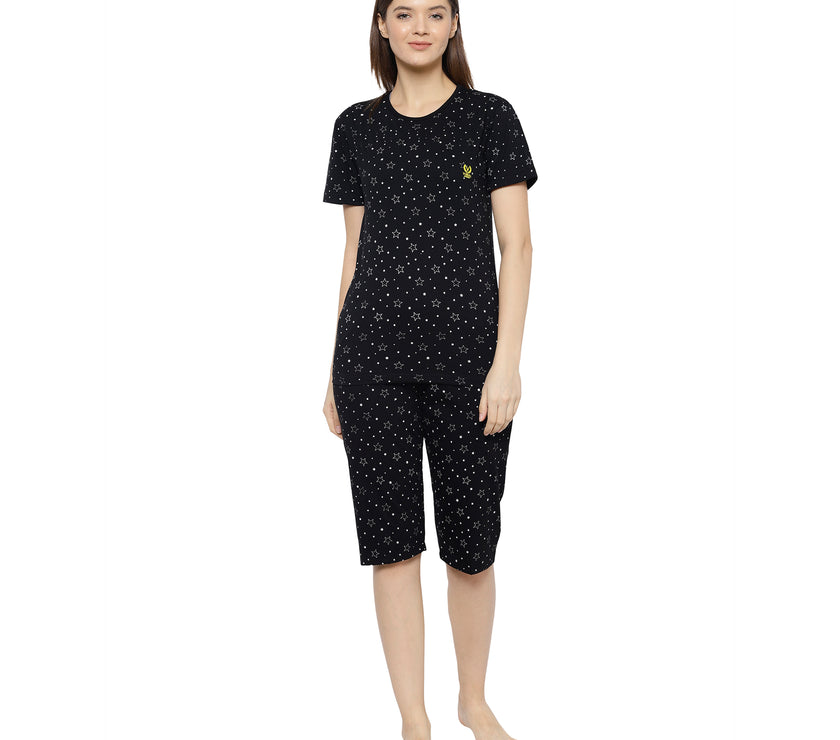 Mack Jonney Black Women's Night Suit