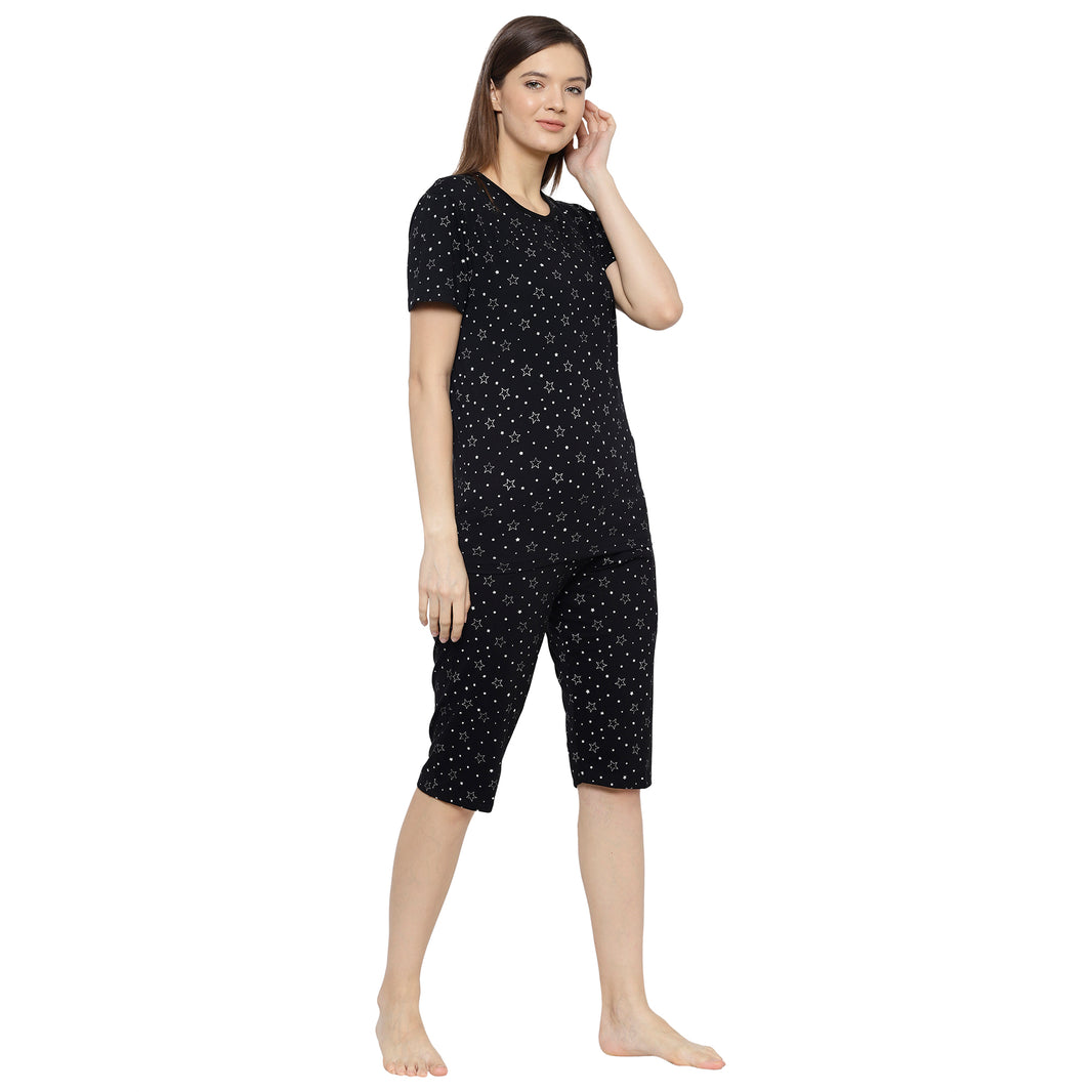 Mack Jonney Black Women's Night Suit