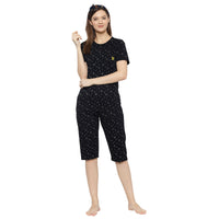 Mack Jonney Black Women's Night Suit