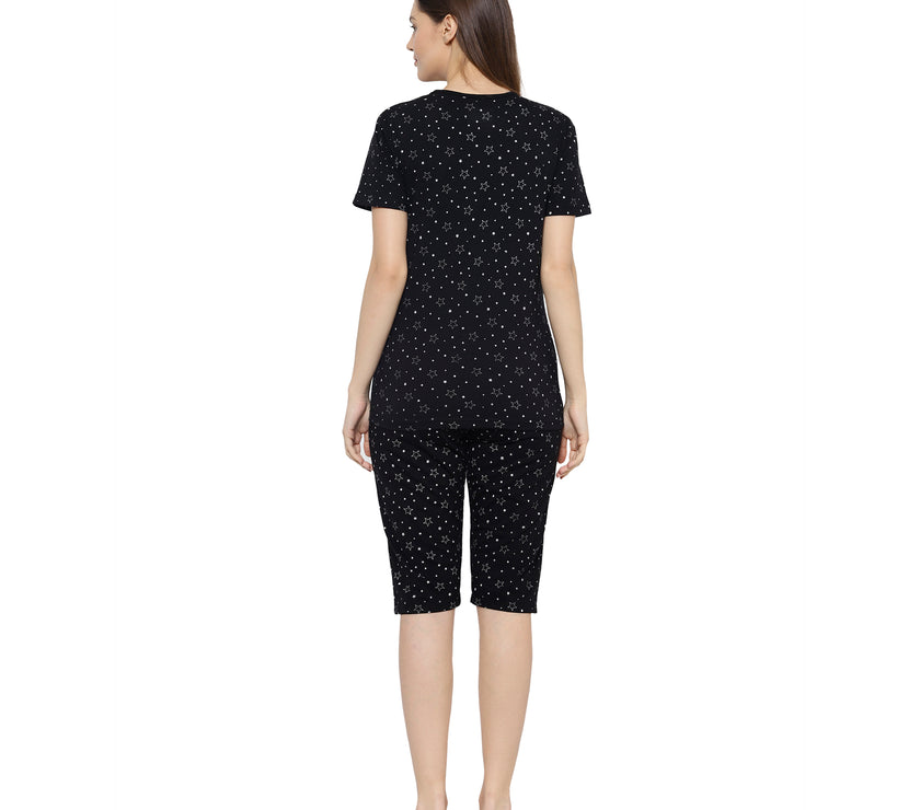 Mack Jonney Black Women's Night Suit
