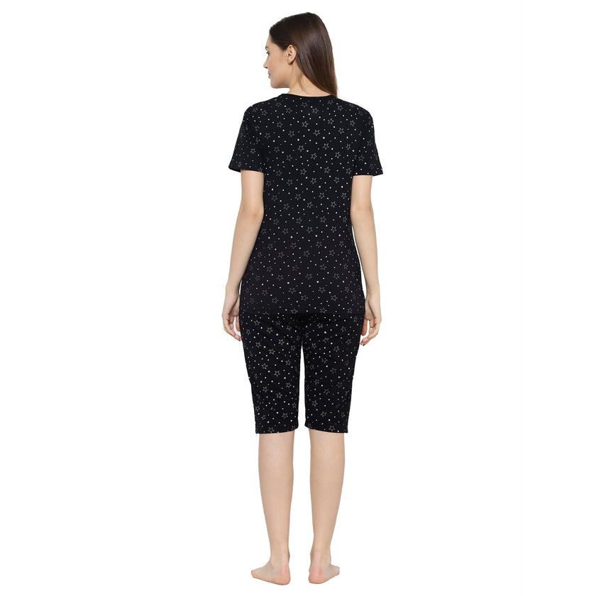 Mack Jonney Black Women's Night Suit