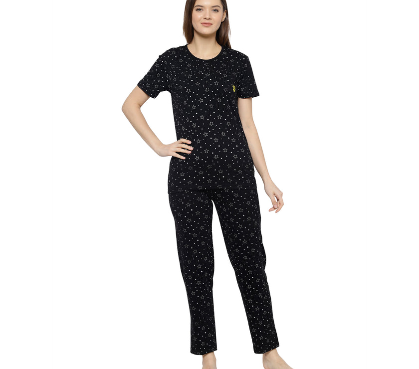 Mack Jonney Black Women's Night Suit
