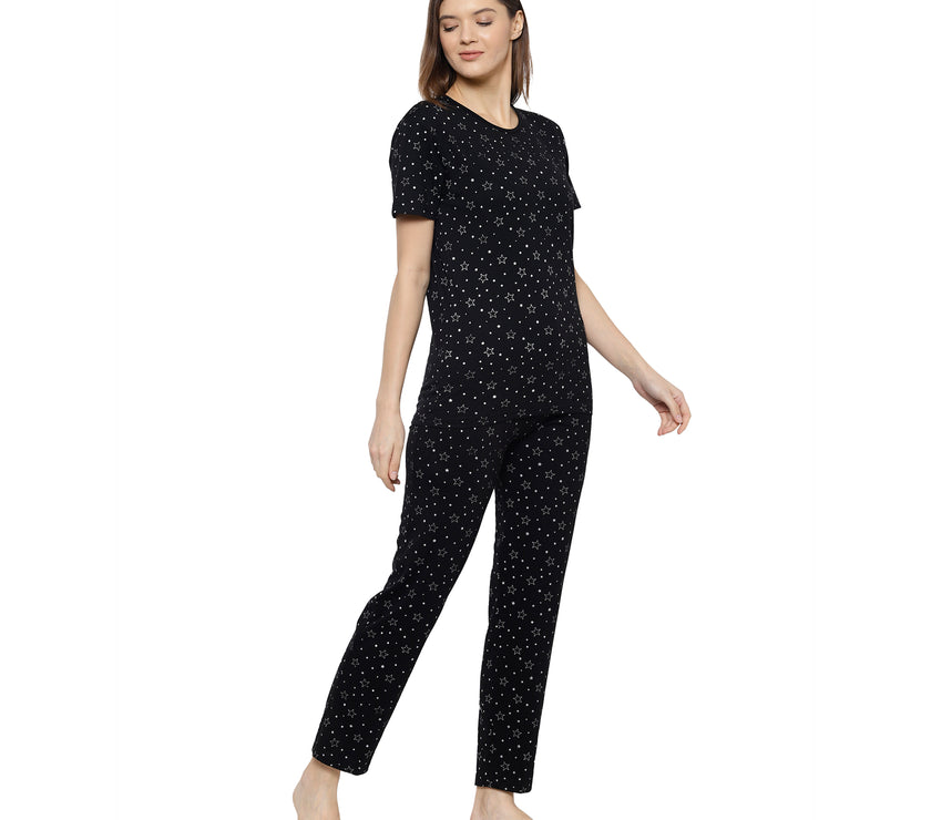 Mack Jonney Black Women's Night Suit