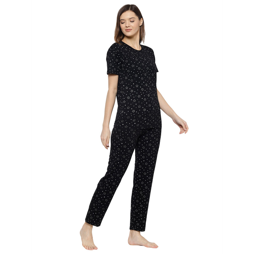 Mack Jonney Black Women's Night Suit