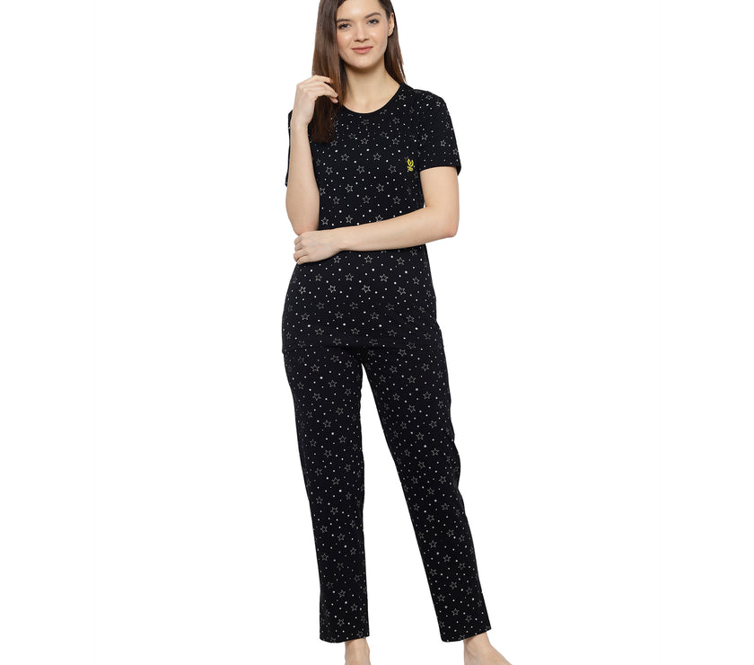 Mack Jonney Black Women's Night Suit